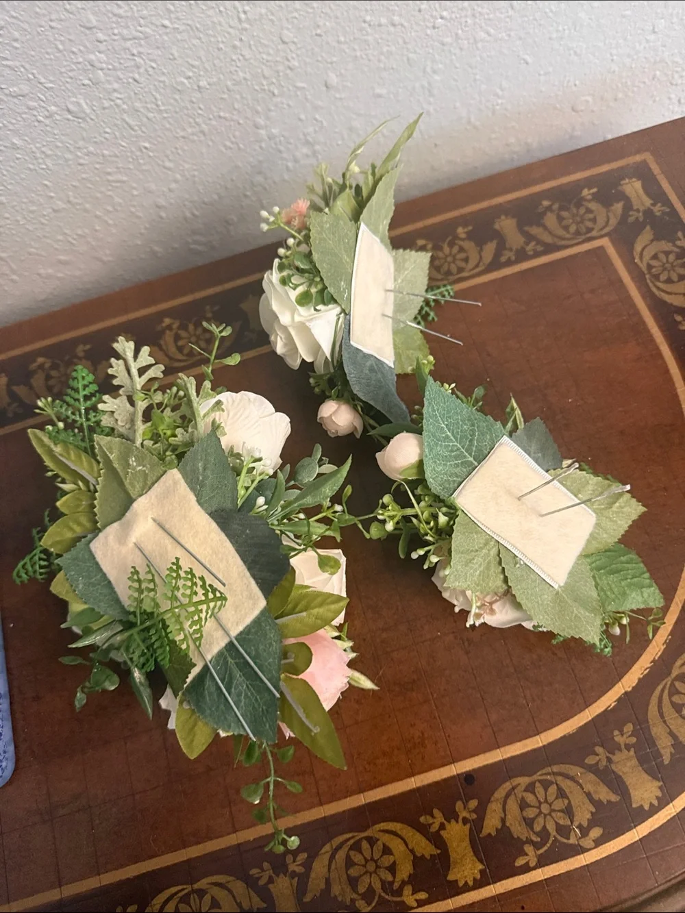 NEW🌸🎂Floral wedding Cake Decor Set - White and Blush